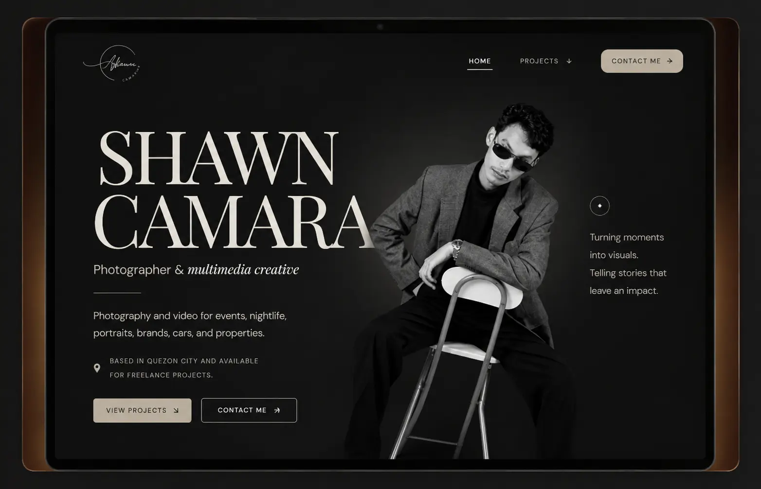 Aghimuan Creatives — project interface