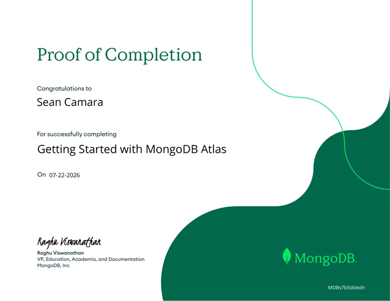 Getting Started with MongoDB Atlas credential