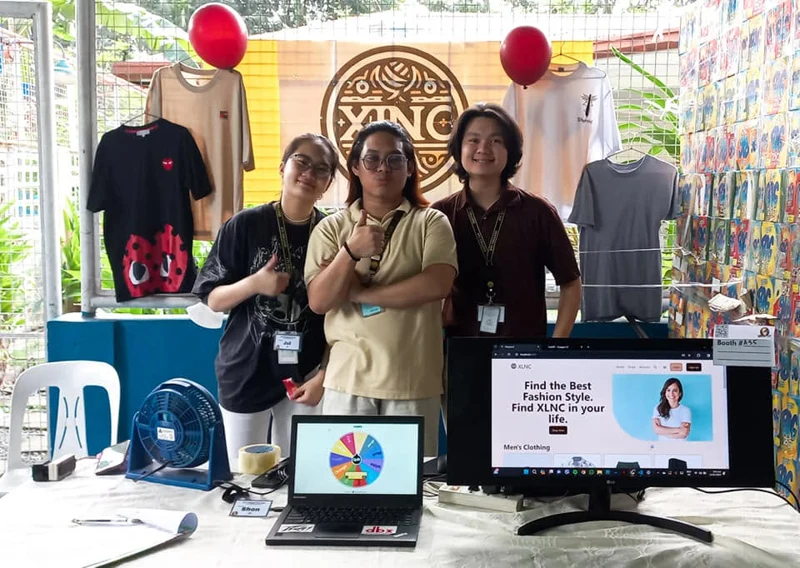 XLNC shirt-selling website project during Entrepreneurship Week